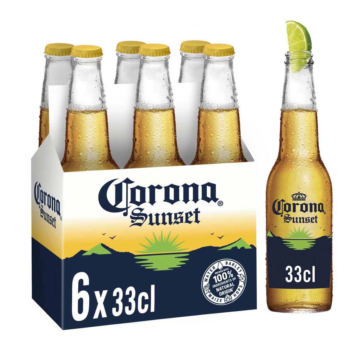 5410228294115 - Corona Sunset - Bière blonde arromatisée citron vert 5.9°