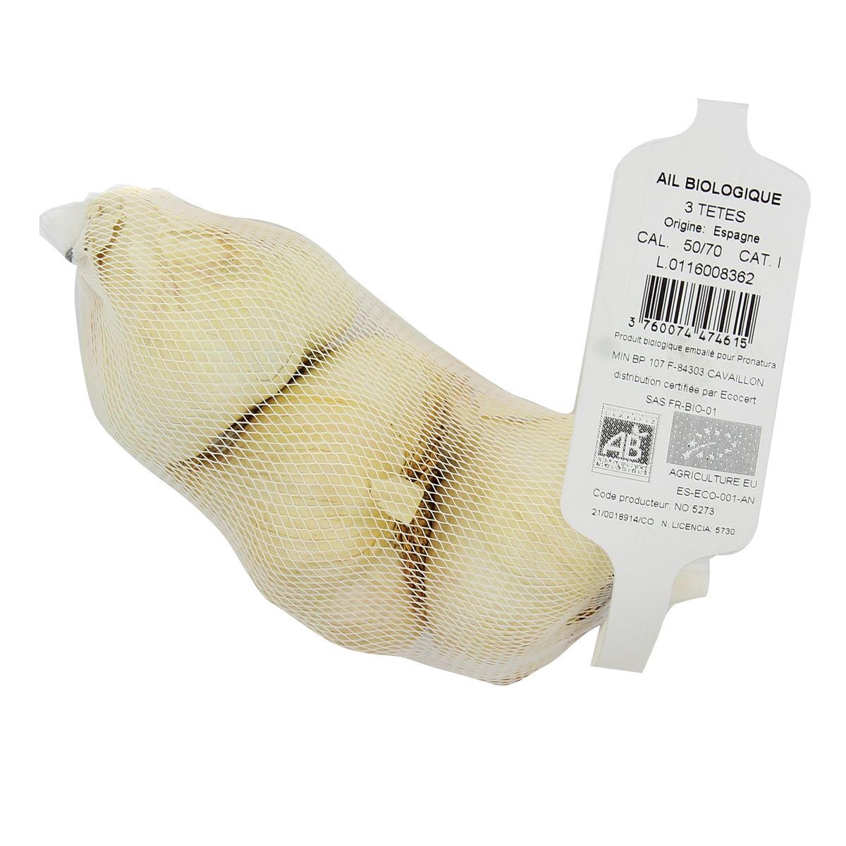 3760074474615 - Les Paysans Bio - Ail Blanc bio