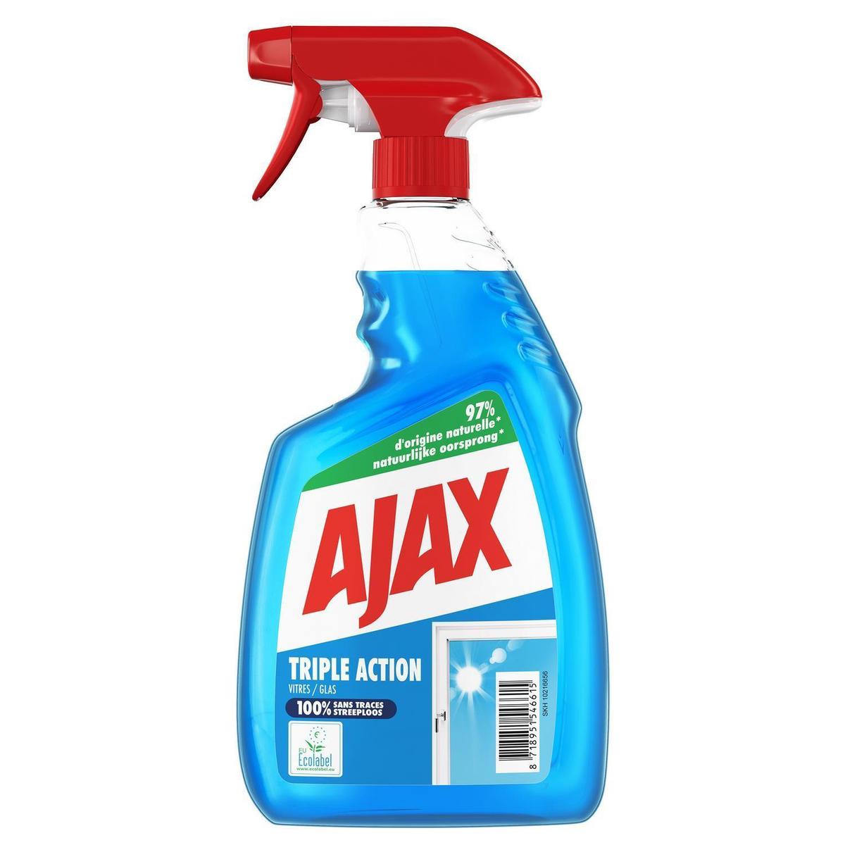 Ajax Triple Action spray nettoyant pour vitres - 750ML