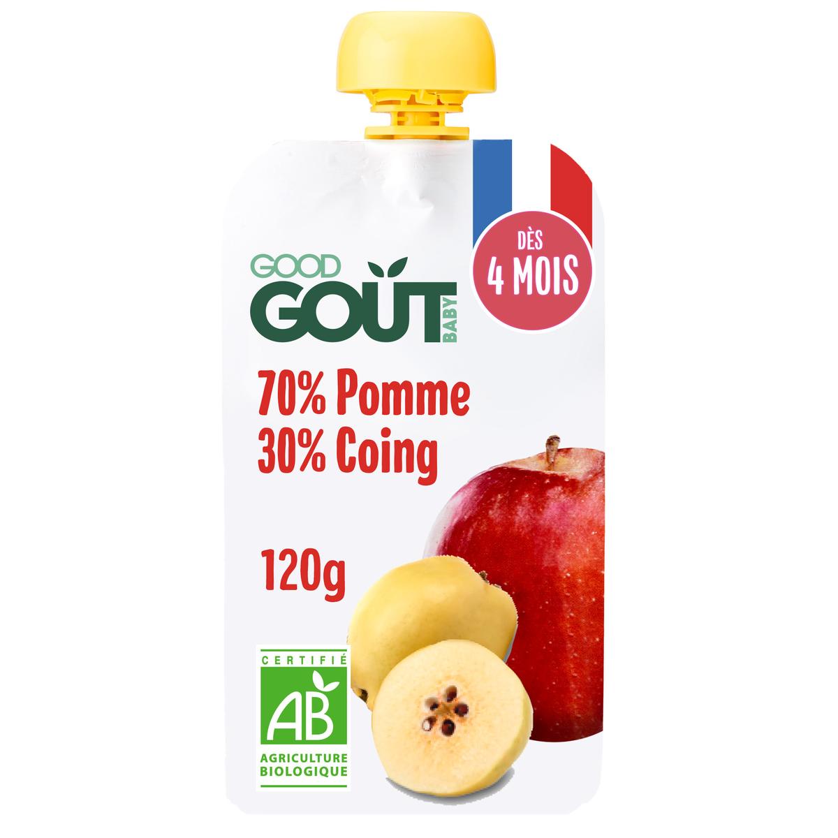 3770002327715 - Good Goût - Pomme Coing Bio Gourde Bébé Dès 4 Mois