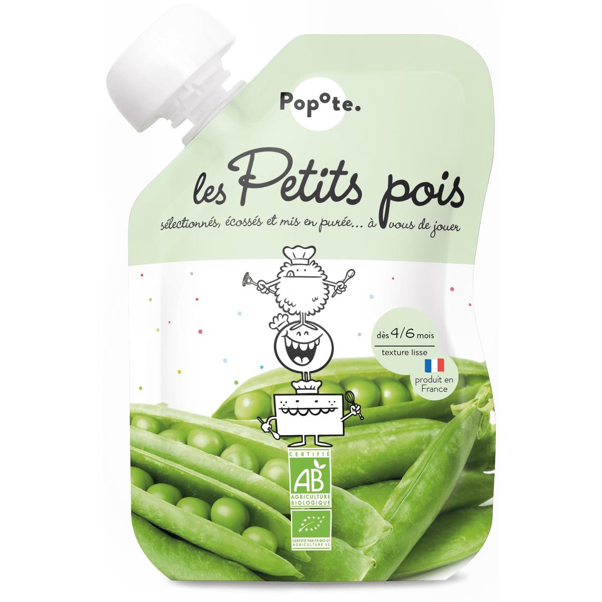 3760262840116 - Popote - Petit Pois Bio Gourde Bébé Dès 4/6 mois