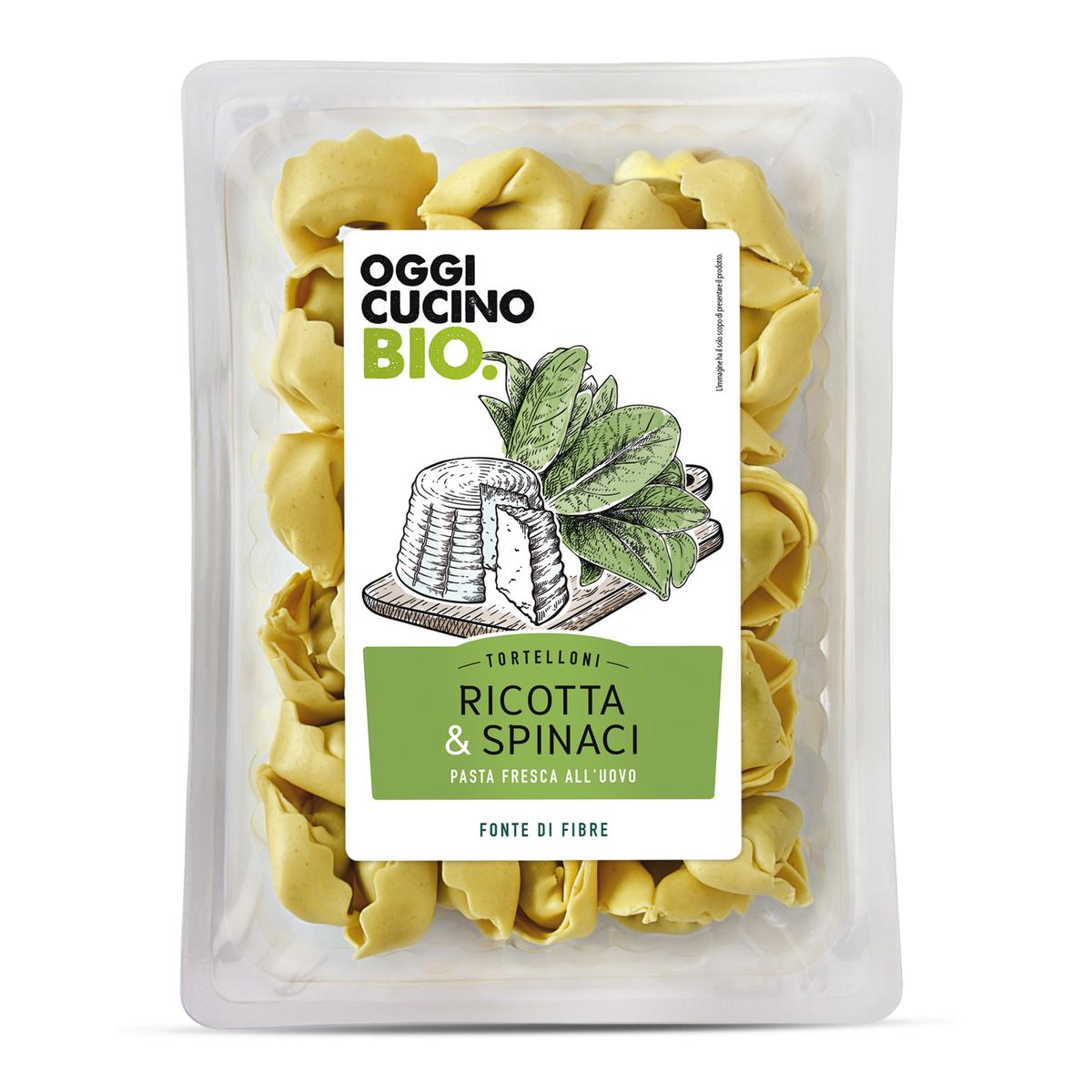 8022230062216 - Oggi Cucino - Raviolis Tortellini Ricotta Epinard Bio