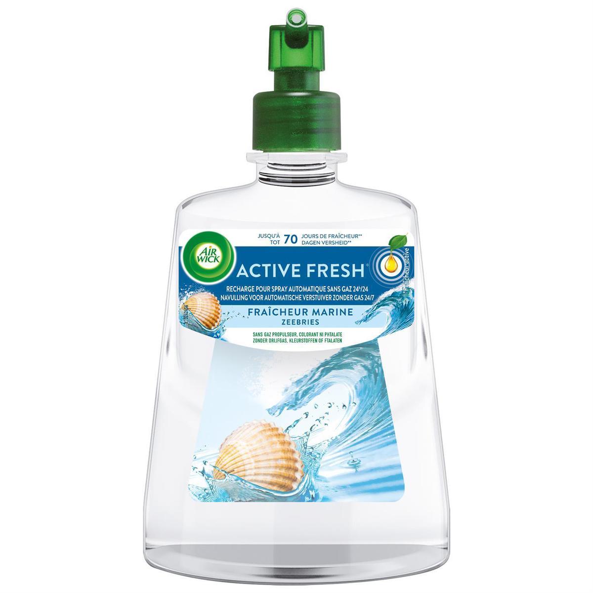 3665468302416 - Air Wick - Recharge pour diffuseur automatique sans Gaz Active Fresh 24h24 MARINE