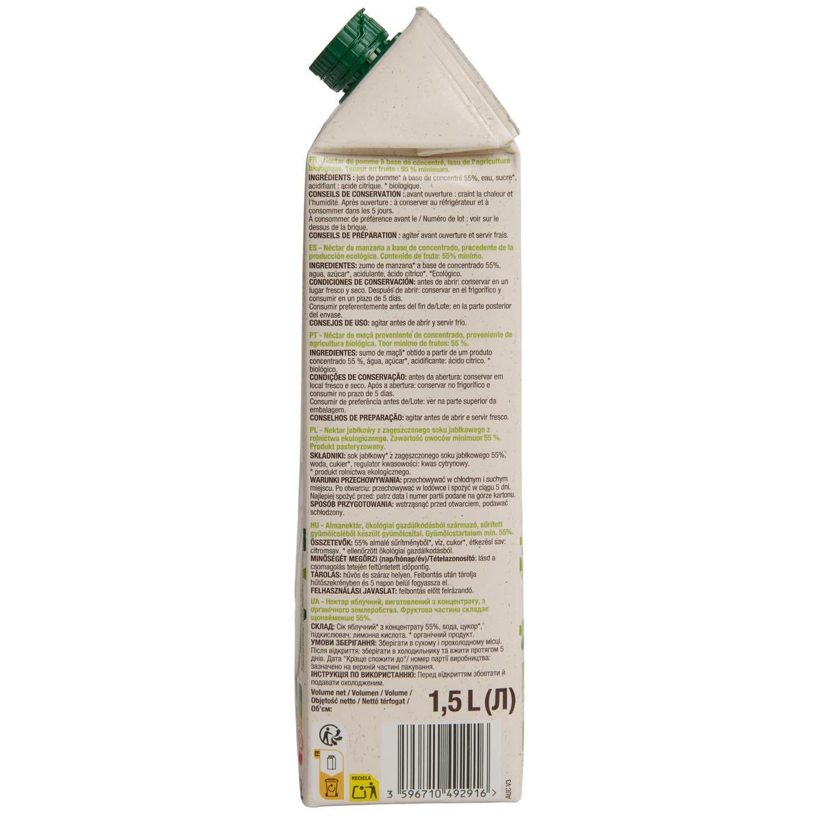3596710492916 - Auchan BIO - Nectar de pomme bio