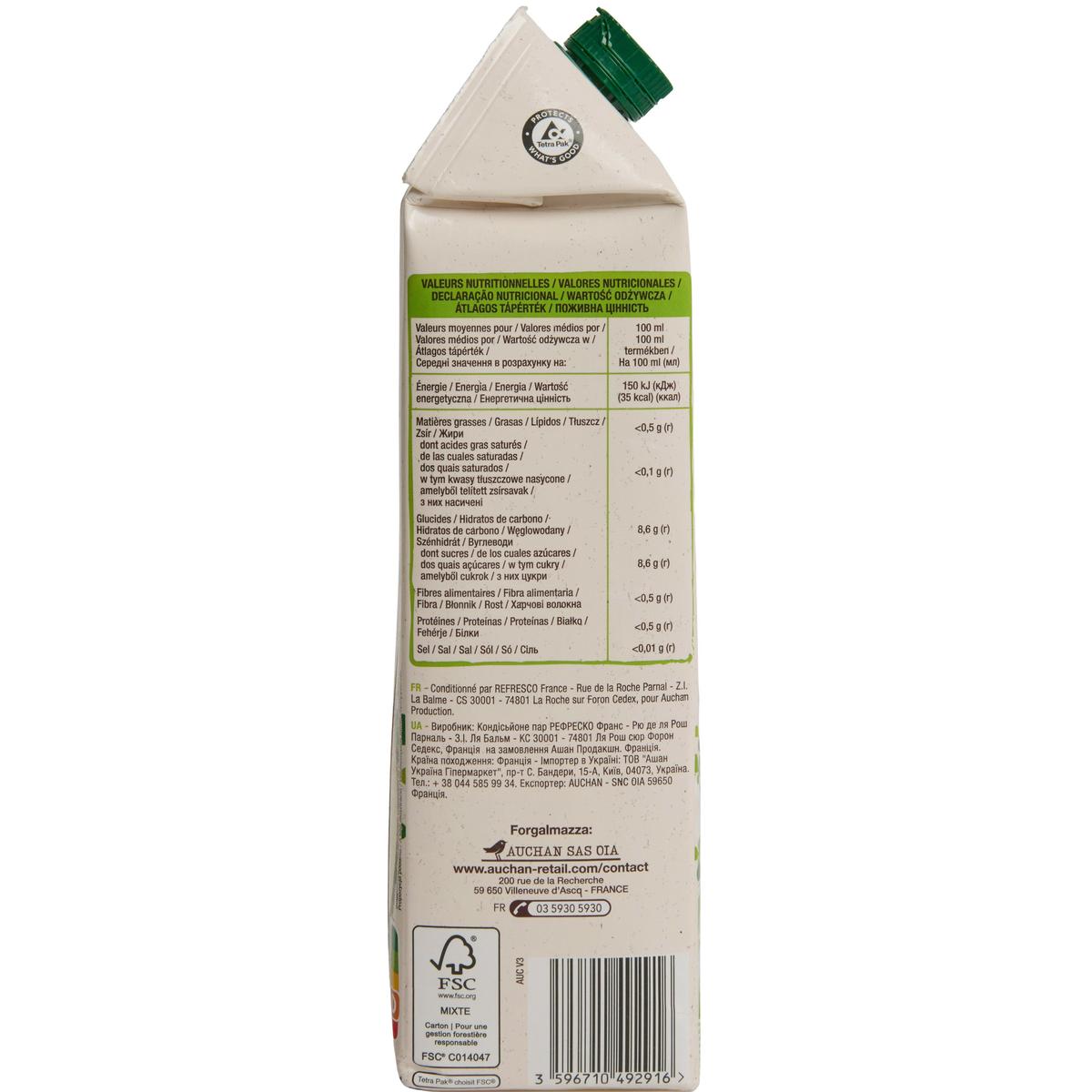 3596710492916 - Auchan BIO - Nectar de pomme bio