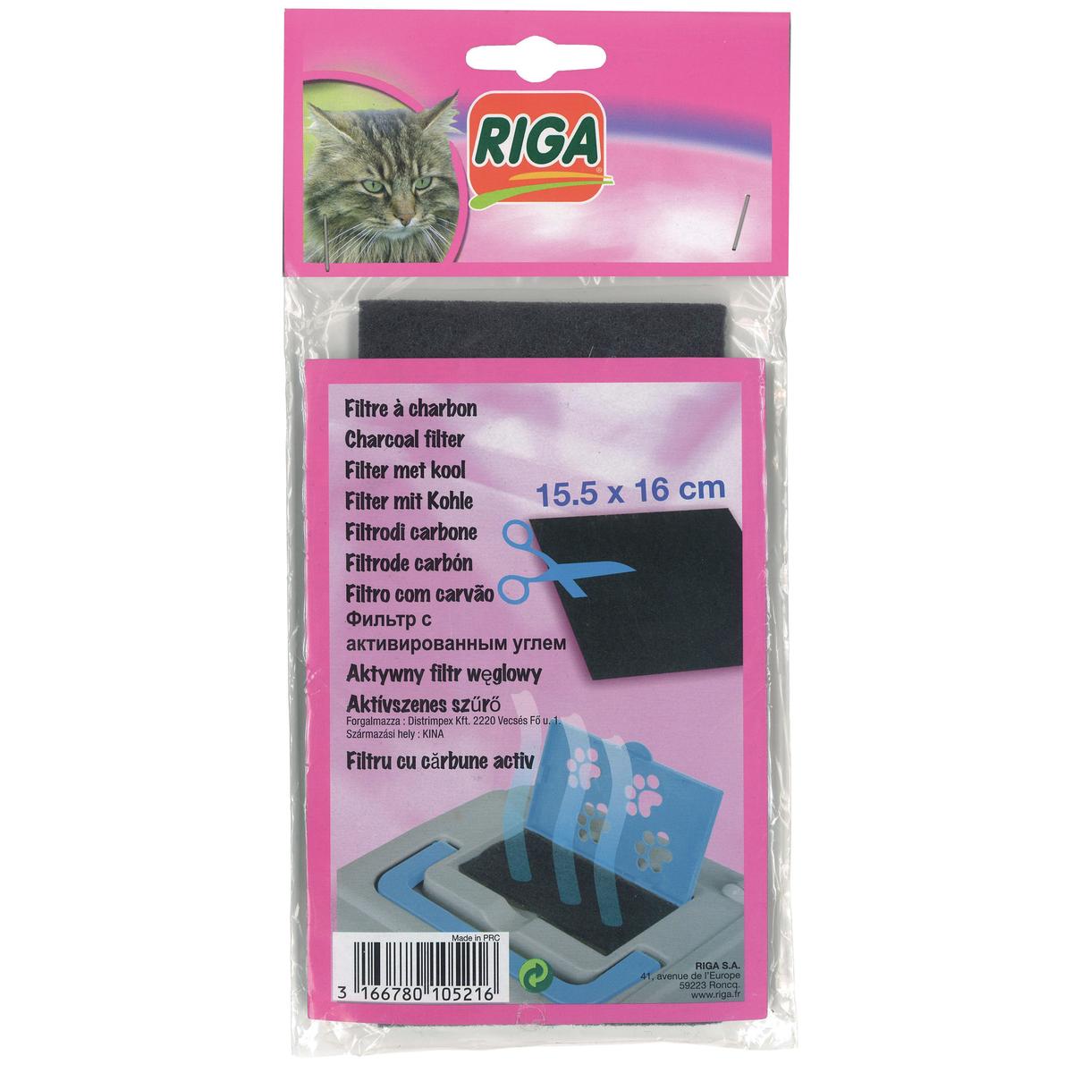 3166780105216 - Riga - Filtre recharge maison de toilette pour chat
