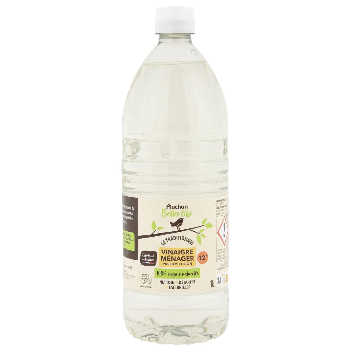 3596710497416 - Auchan Better Life - Vinaigre ménager Ecocert parfum citron
