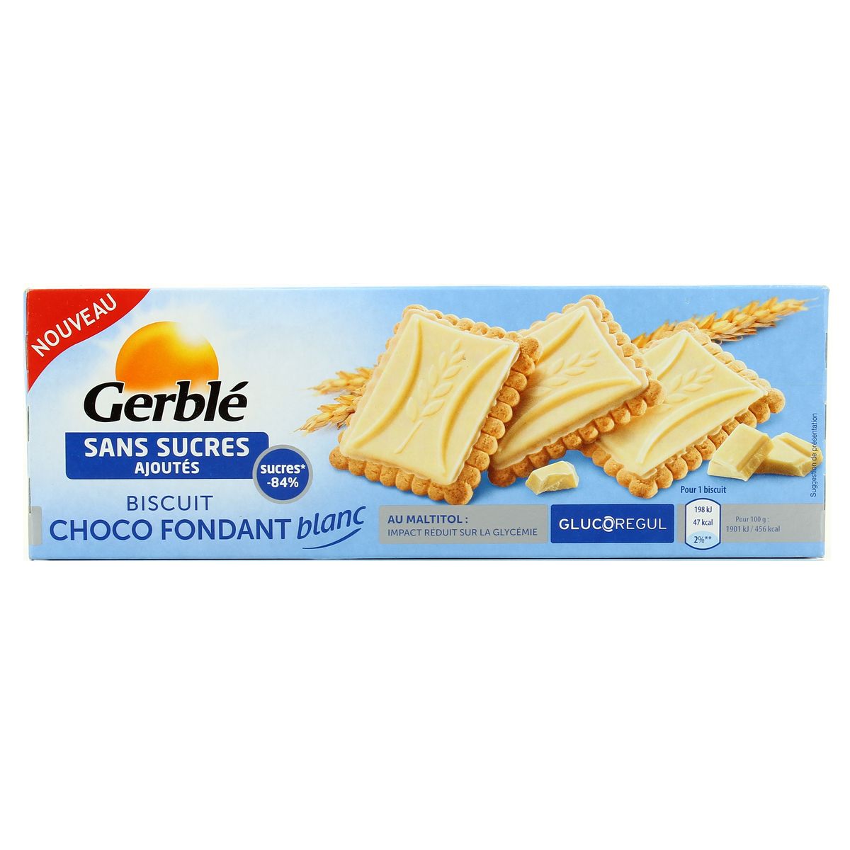 Acheter Gerble Biscuit Choco Fondant Blanc Snas Sucres Ajoutes 126g