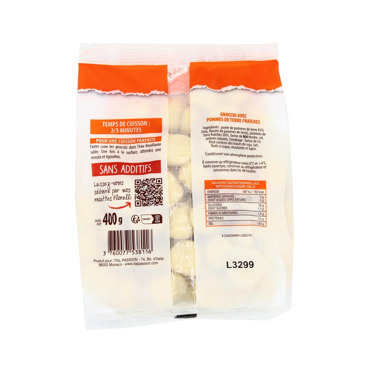 3760077538116 - Florelli Fresco - Gnocchi Faux Pommes de Terre Fraîches