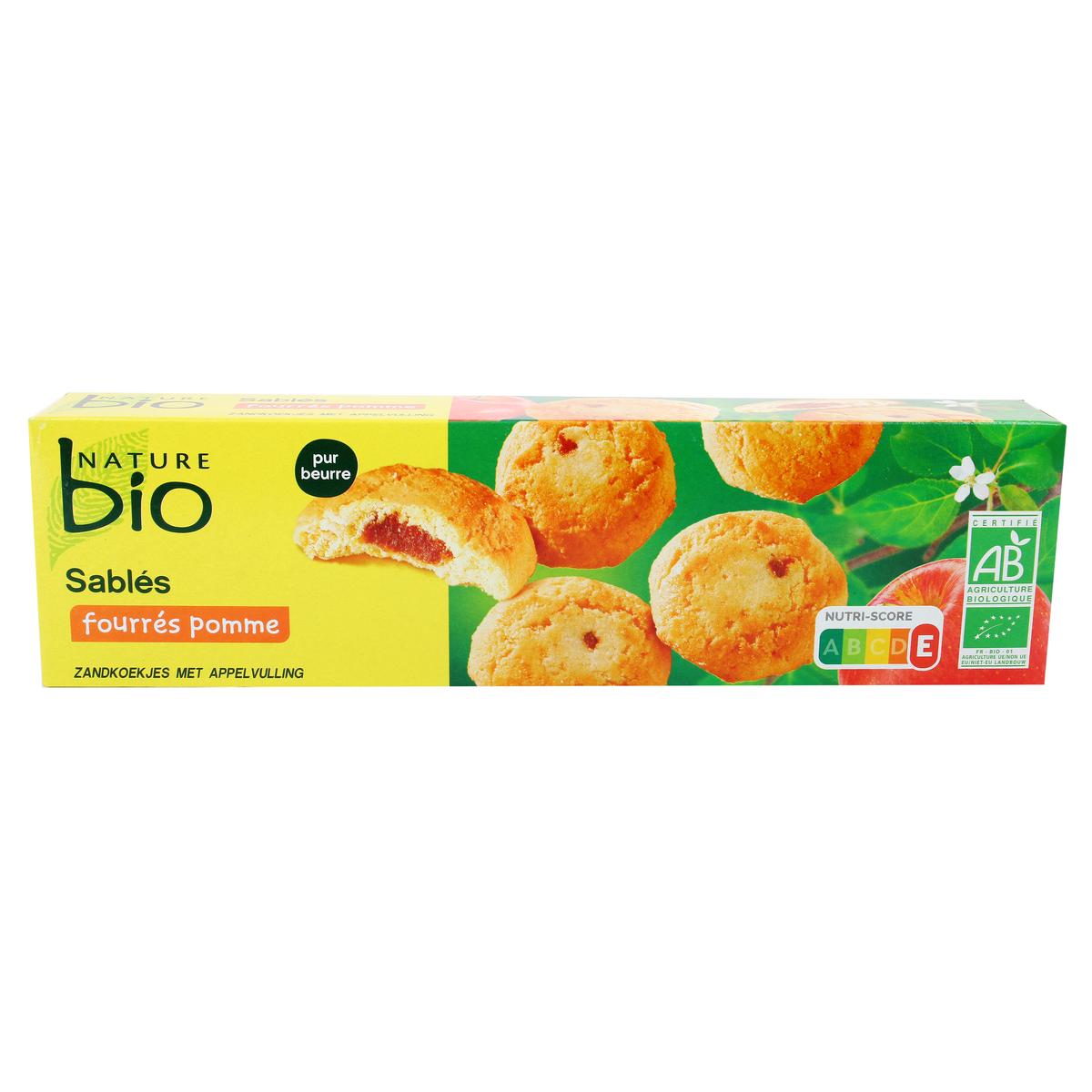 3257986878216 - Nature Bio - Sablés au beurre coeur de pomme bio