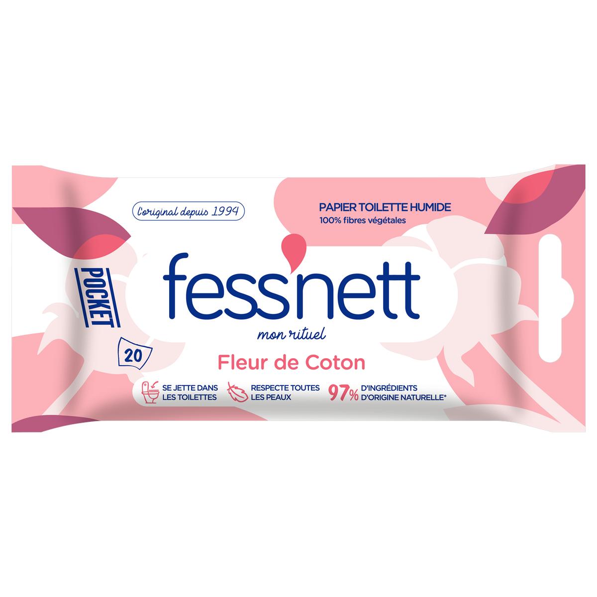 4008455488516 - Fess Nett - Papier toilette humide fleur de coton