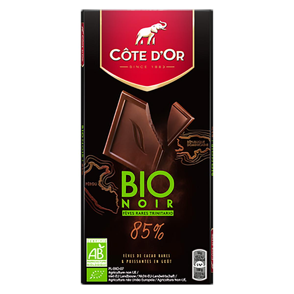 7622210869616 - Côte d'Or - Tablette Chocolat Noir 85% Bio