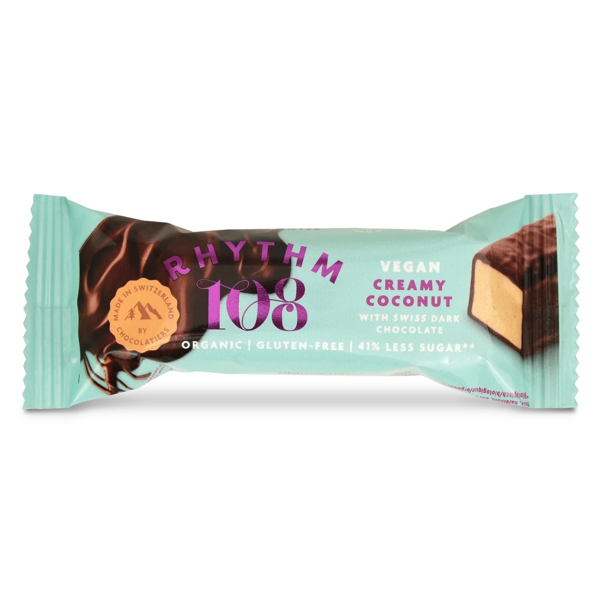 7640155340717 - Rhythm 108 - Barre Chocolat Fondant Noix Coco Bio