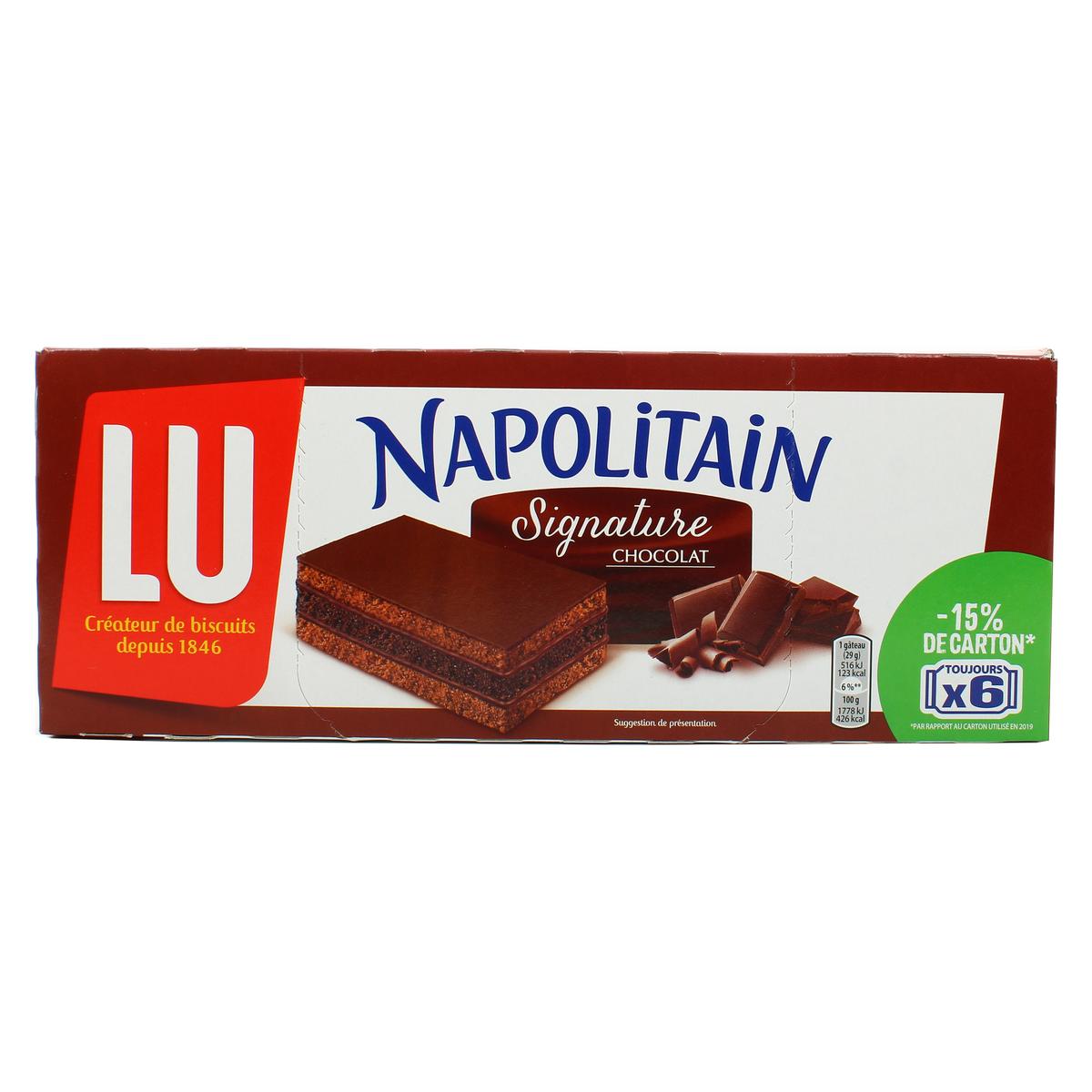 Livraison A Domicile Lu Napolitain Signature Chocolat 6x29g