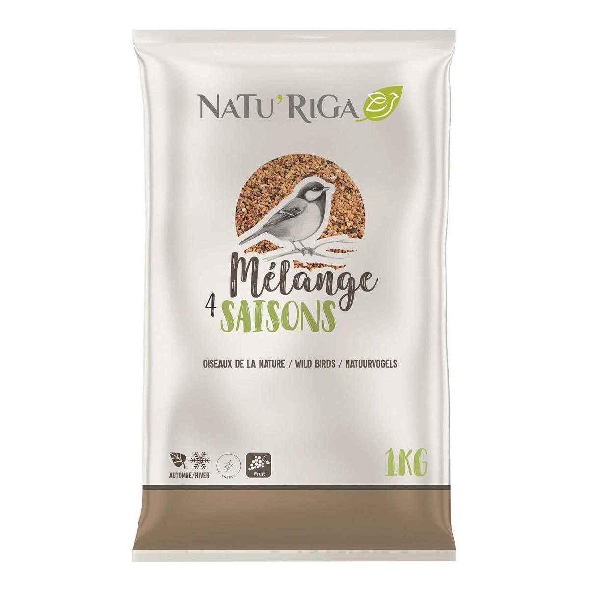 Boule De Graisse Aux Graines Pour Oiseaux Du Jardin – Riga – 350g – Renforce Les Défenses En Hiver