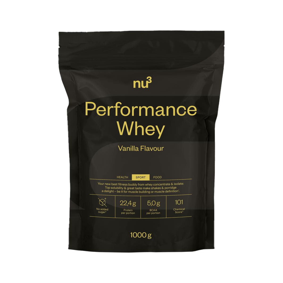 4260289446517 - NU3 - Complément alimentaire protéine vanille FIT - Performance Whey