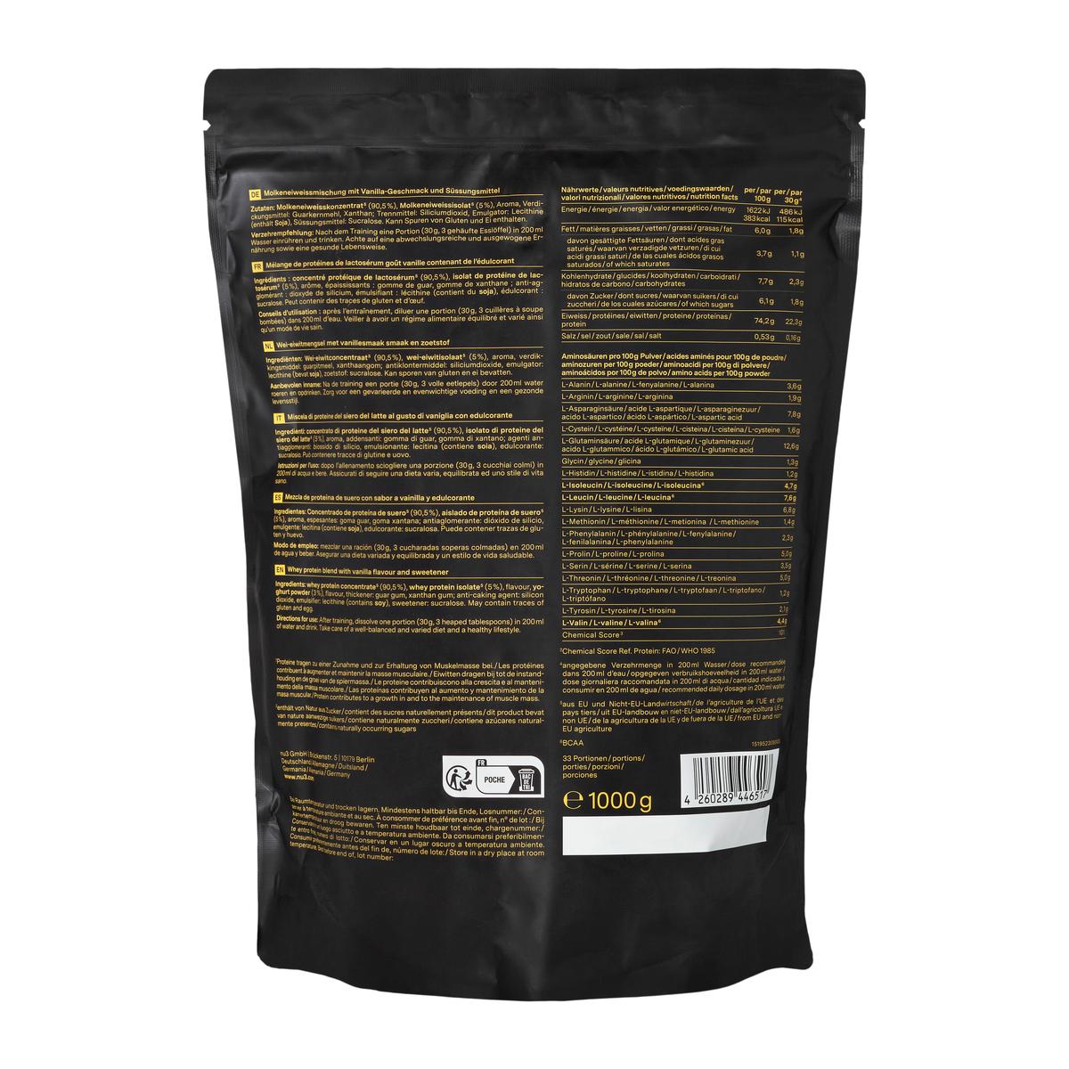 4260289446517 - NU3 - Complément alimentaire protéine vanille FIT - Performance Whey