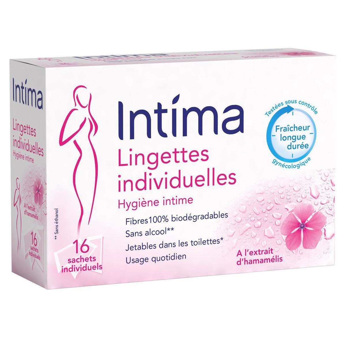 Acheter Intima Lingettes Intime en sachet individuel, 16 lingettes