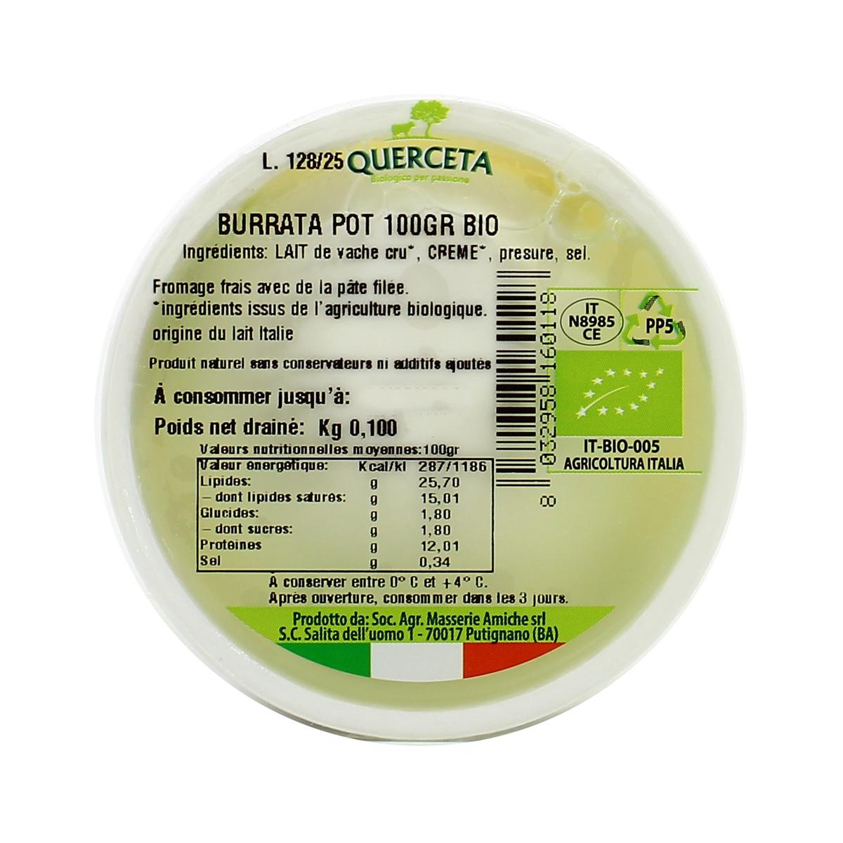 8032958160118 - Querceta - Burrata Bio