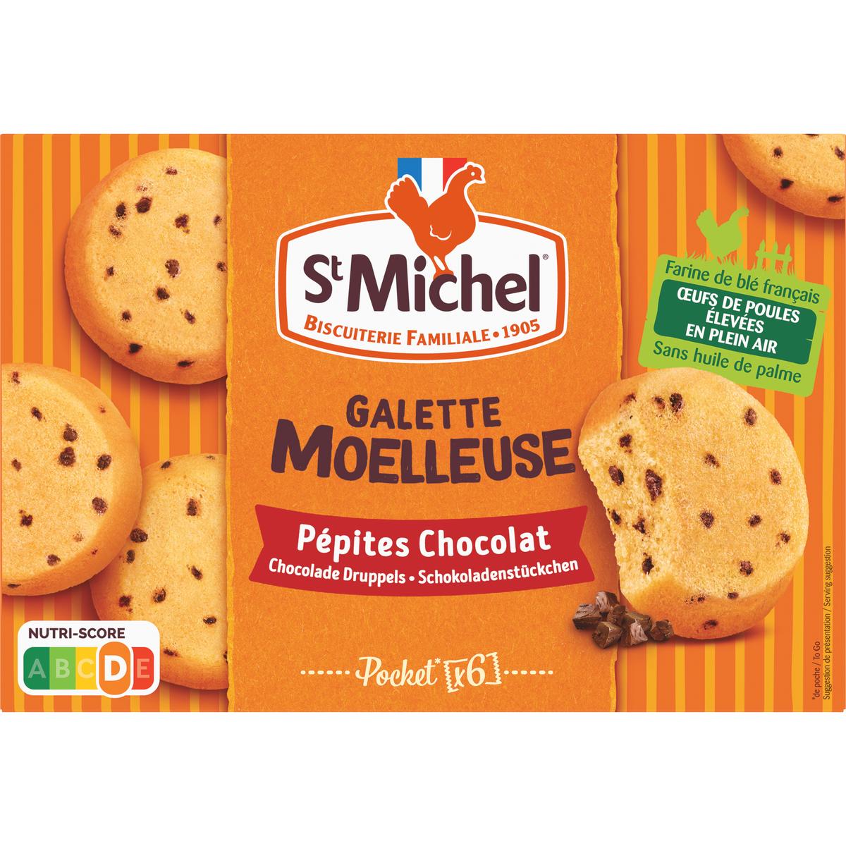 Acheter St Michel Galettes moelleuses aux pépites de chocolat, 180g