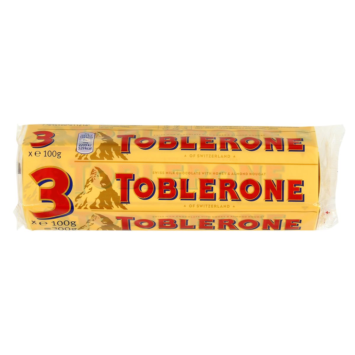 Achat Toblerone Barres chocolatées au lait avec nougat et amandes, 300g