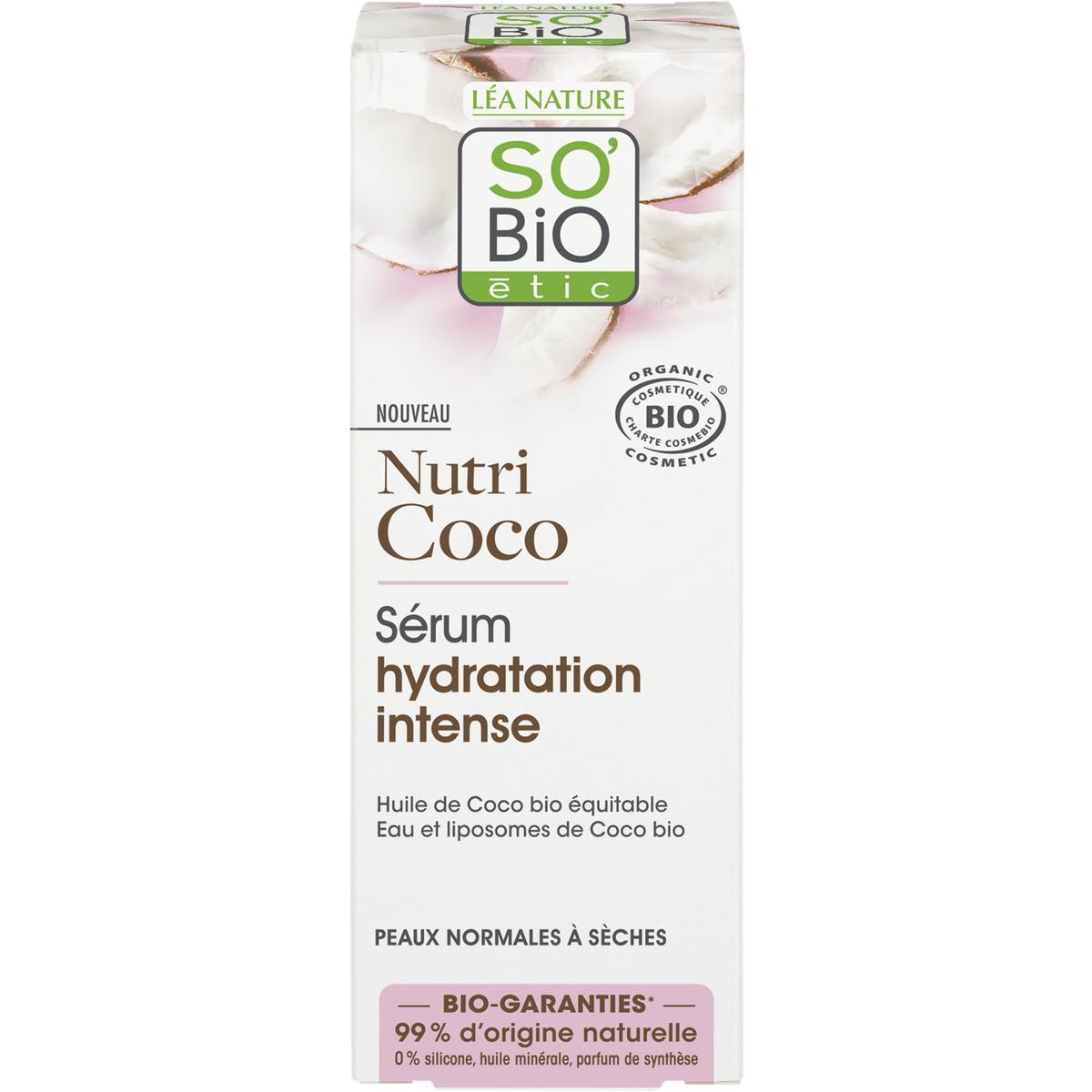 3517360021318 - SO'BIO ETIC - Sérum hydratation¹ intense, peaux normales à sèches, Nutri Coco