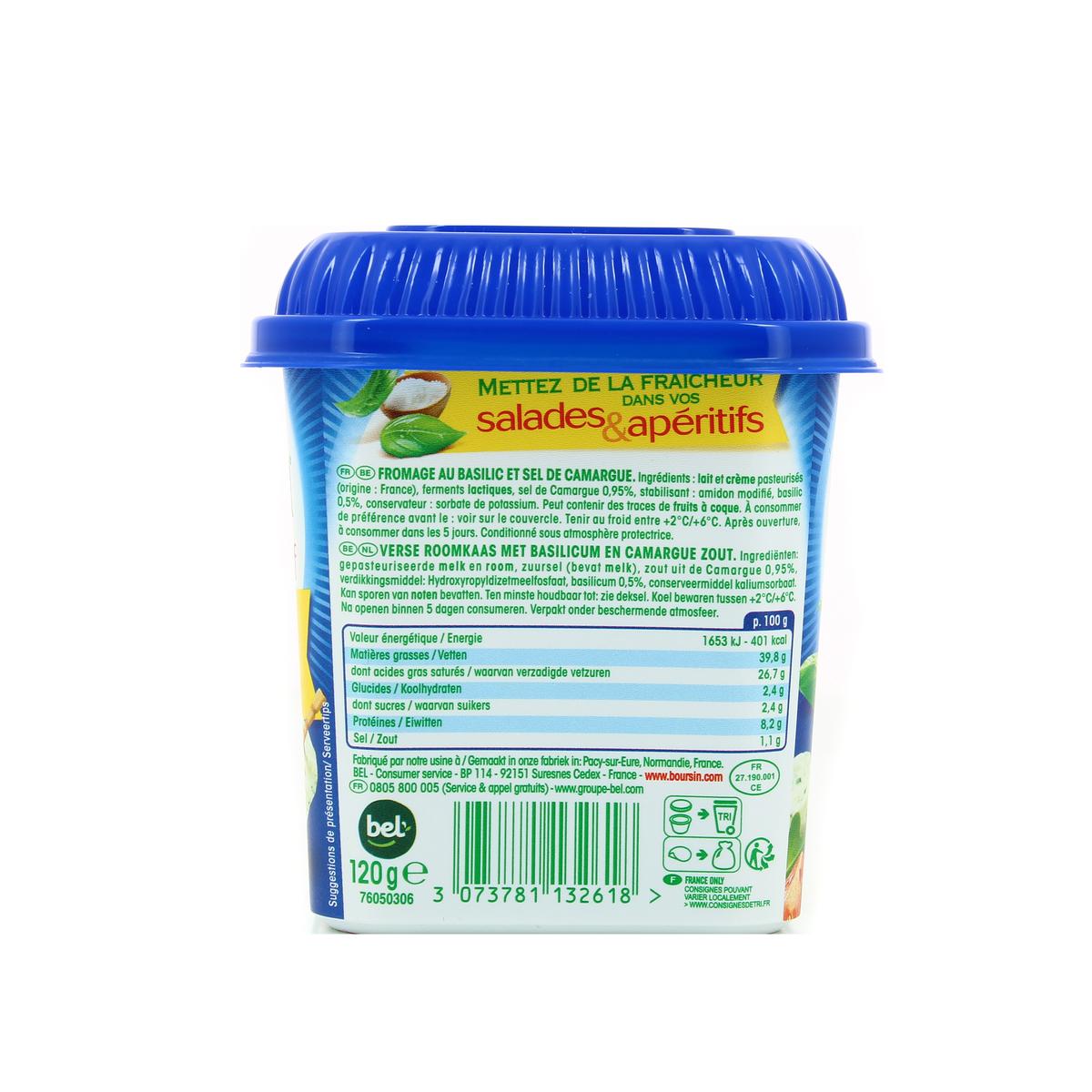 3073781132618 - Boursin - Fromage Basilic et Sel de Camargue