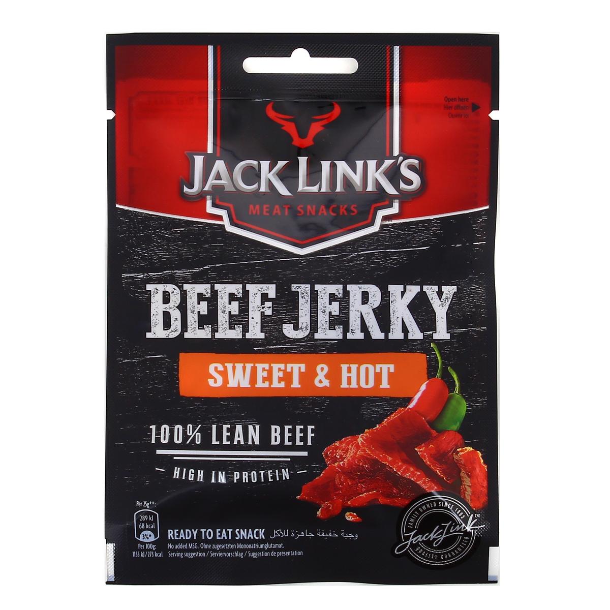 4251097402918 - Jack Links - Beef Jerky Sweet & Hot - Snack de boeuf séché