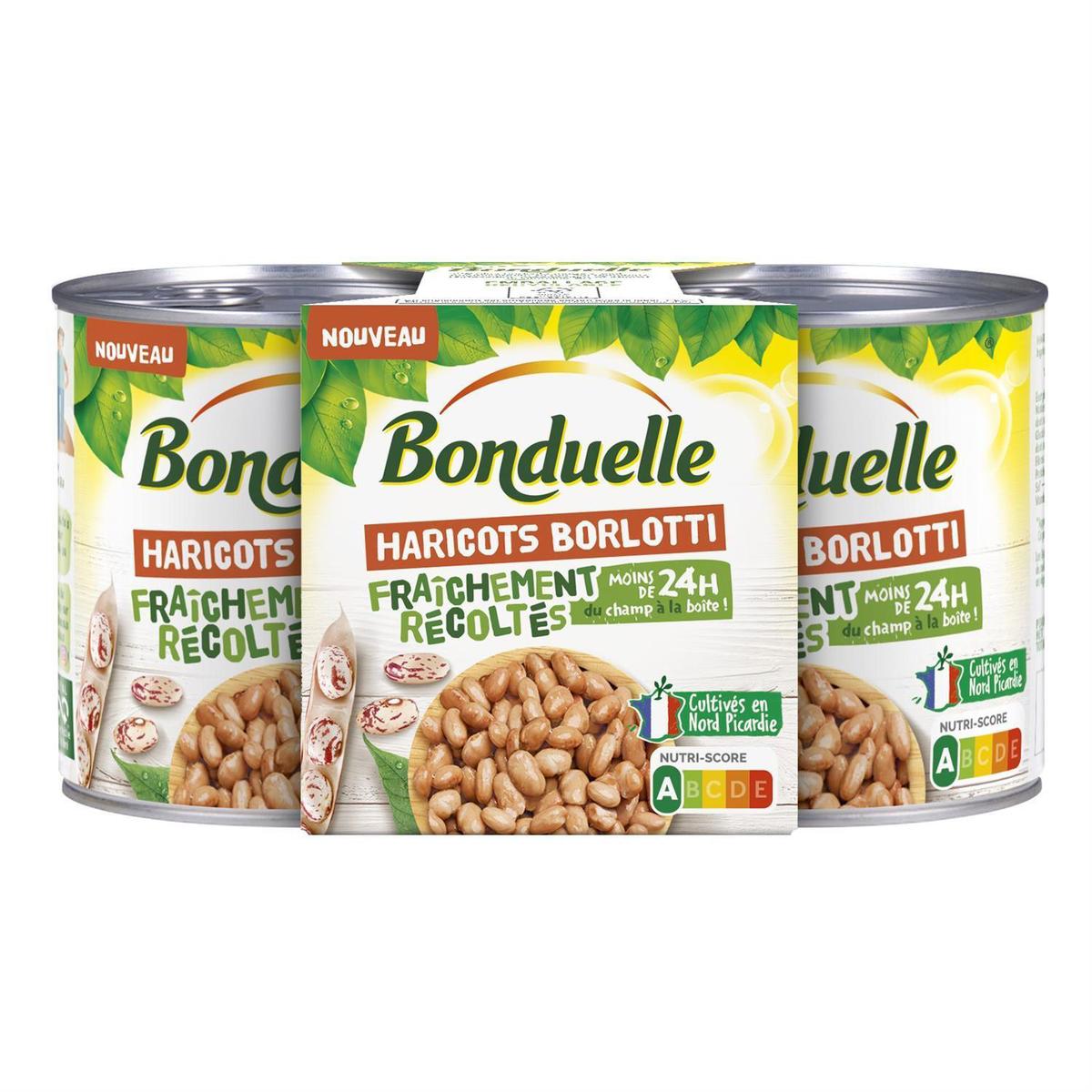 3083681163018 - Bonduelle - Haricots Borlotti fraîchement récoltés