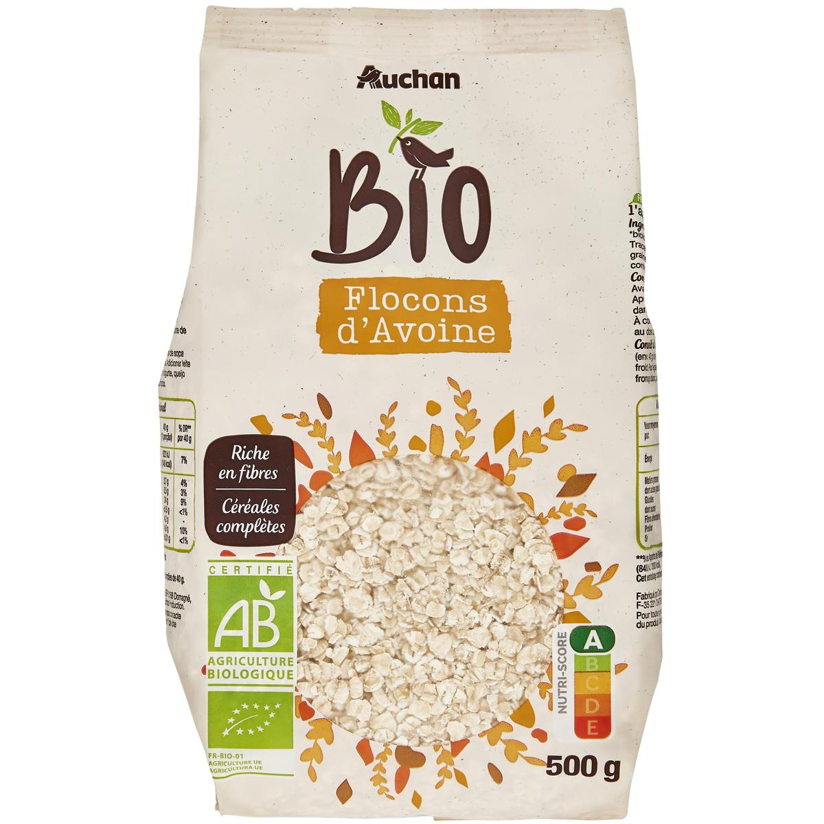 3596710494118 - Auchan BIO - Flocons d'Avoine bio