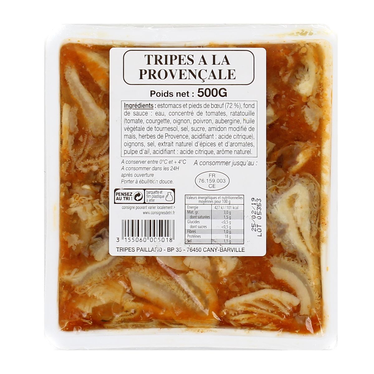 3155060005018 - Paillard - Tripes à la Provençale