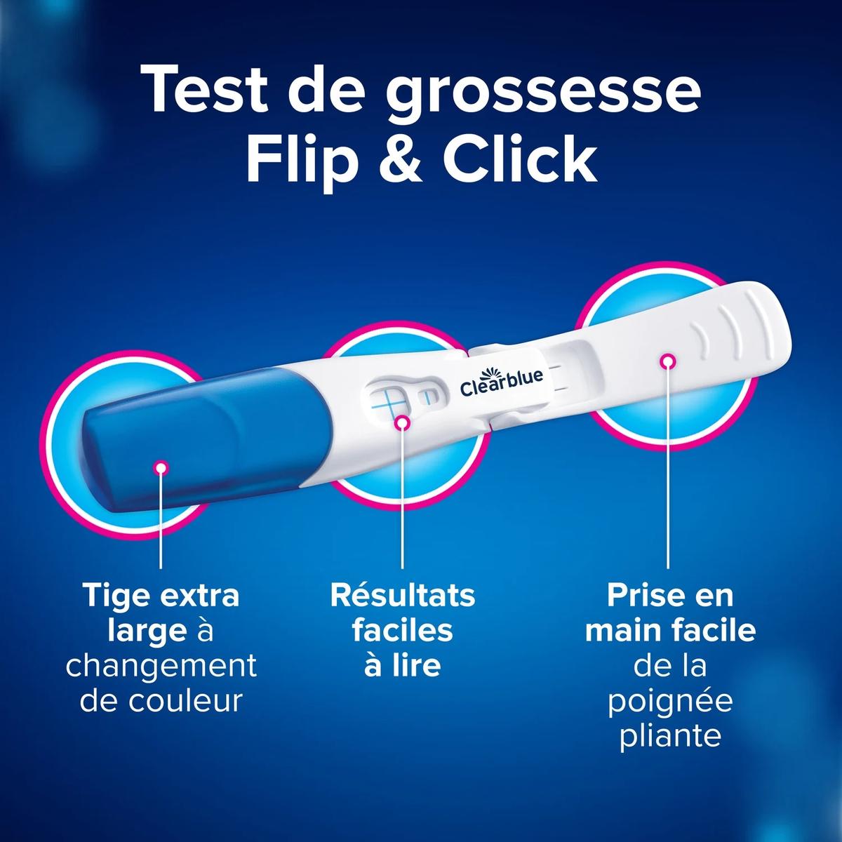 8700216746618 - Clearblue - Test de grossesse Flip & Click