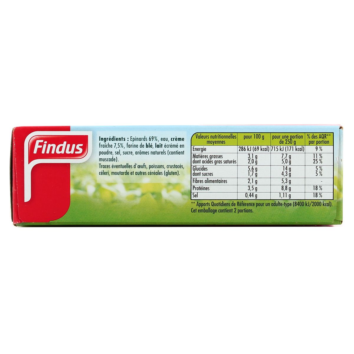 Achat Vente Findus Epinards En Branche A La Creme Boite De 500g