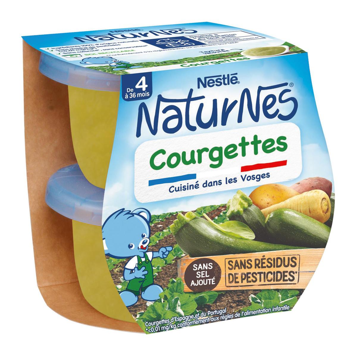 Achat / Vente Nestlé - Naturnes Courgettes Bol Bébé Dès 4 mois, 2x130g
