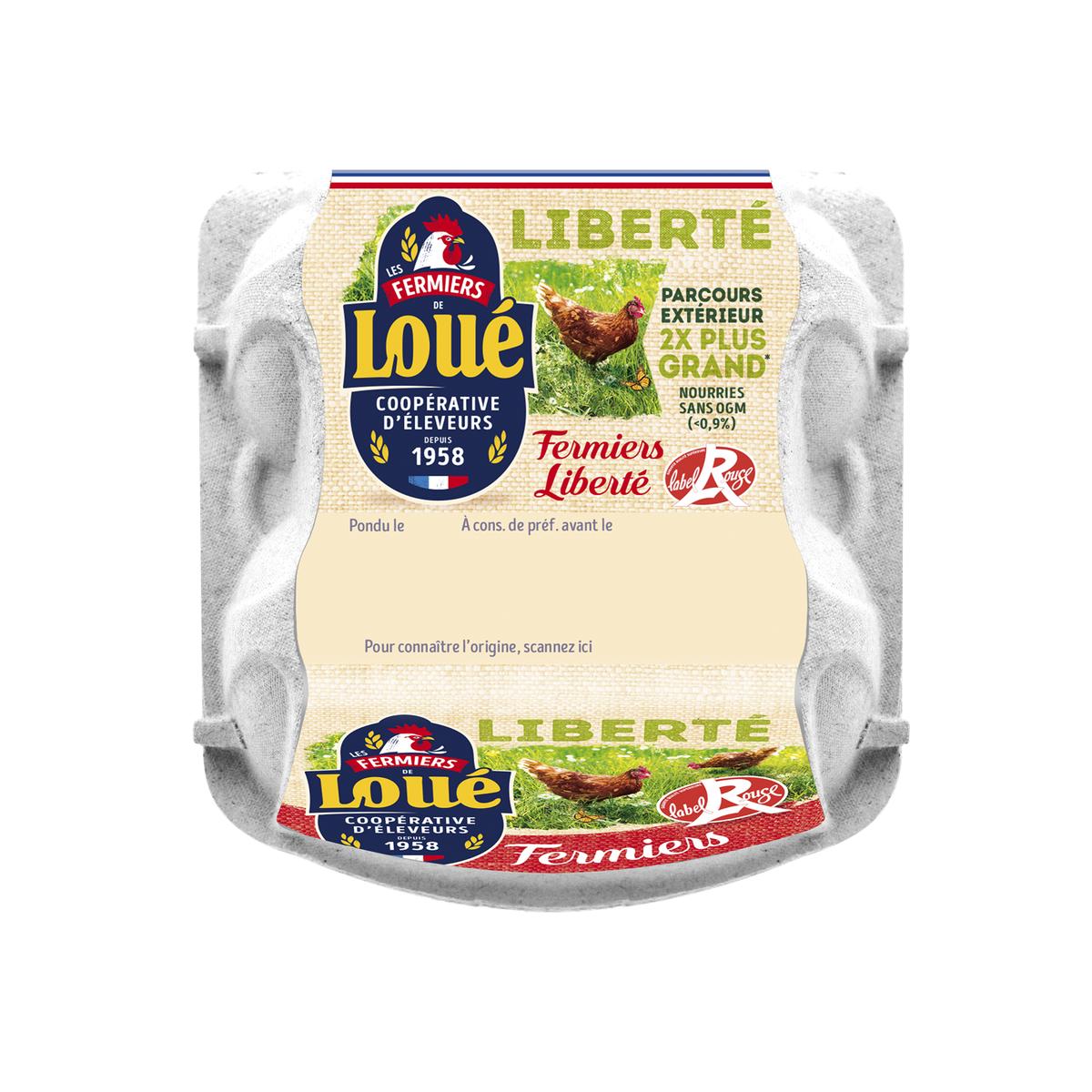 3251320080419 - Loué - Oeufs fermiers Label rouge, calibre gros