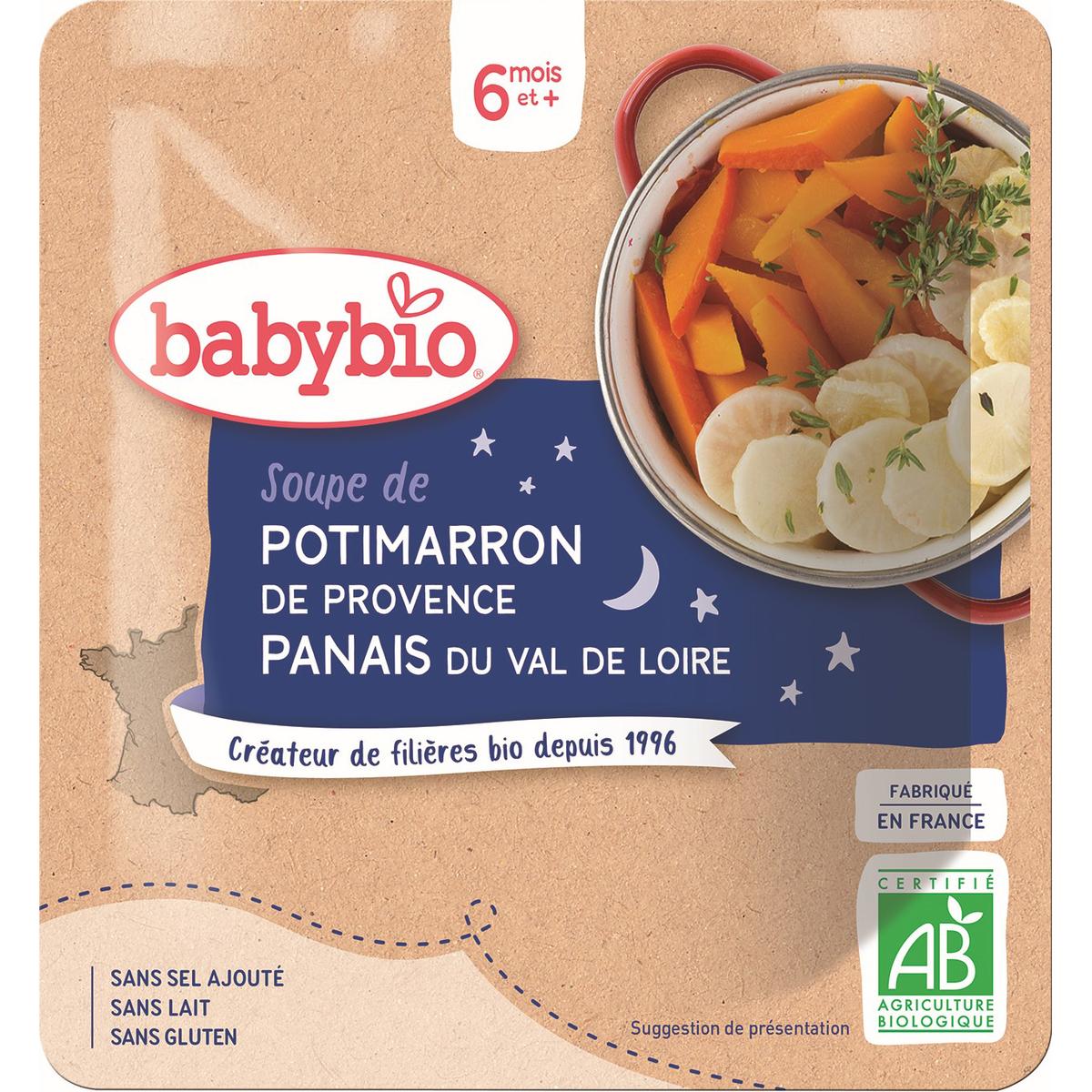 Achat Babybio Soupe De Potimarron De La Drome Panais Bio Des 6 Mois