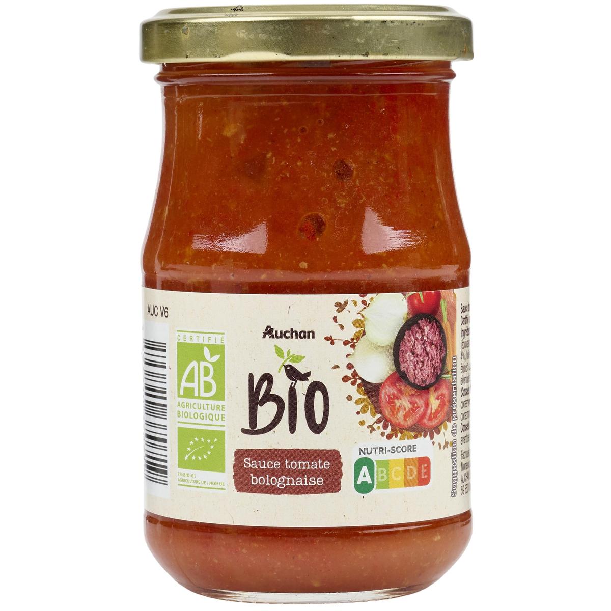 3596710370719 - Auchan BIO - Sauce Tomate Bolognaise Bio en bocal