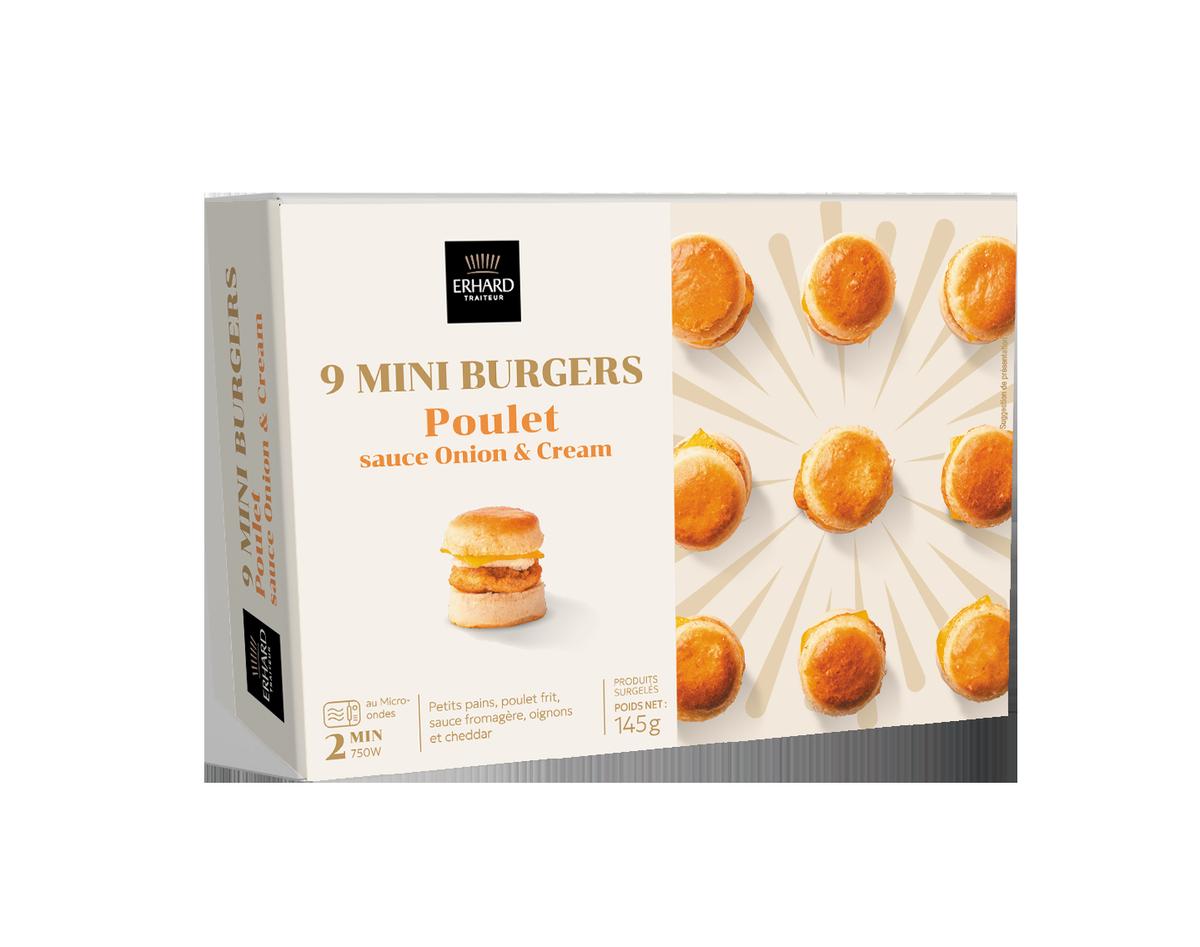 3422828040919 - Bretzel Burgard - Minis burgers poulet onion cream