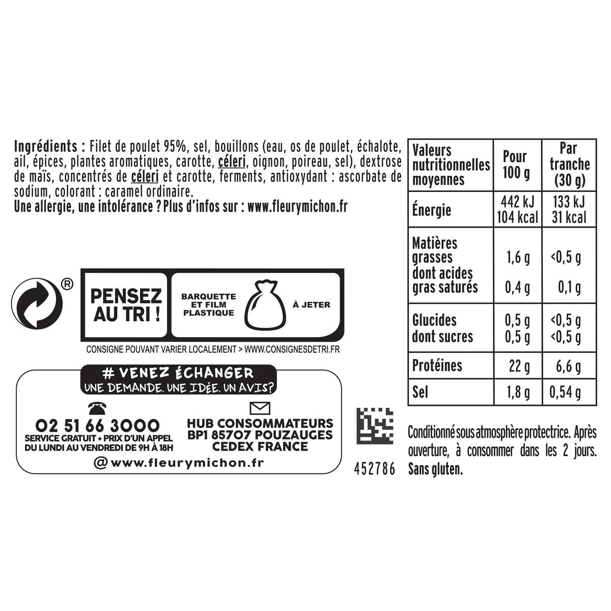 3095756311019 - Fleury Michon - Blanc de Poulet Fumé