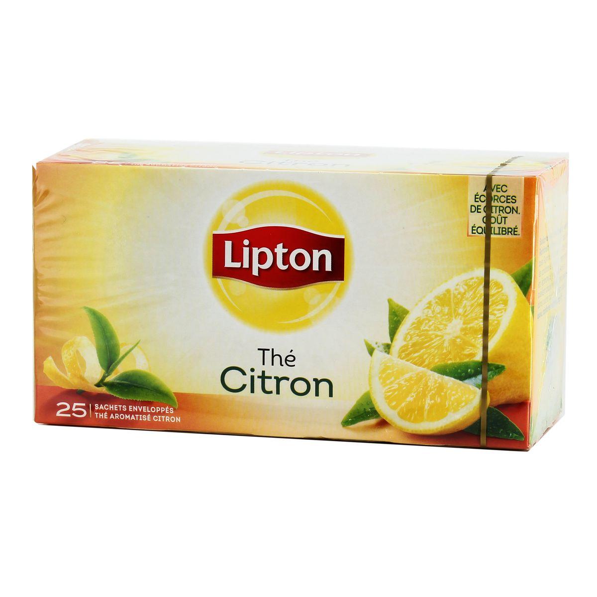Livraison à domicile Lipton Thé citron, 25 sachets