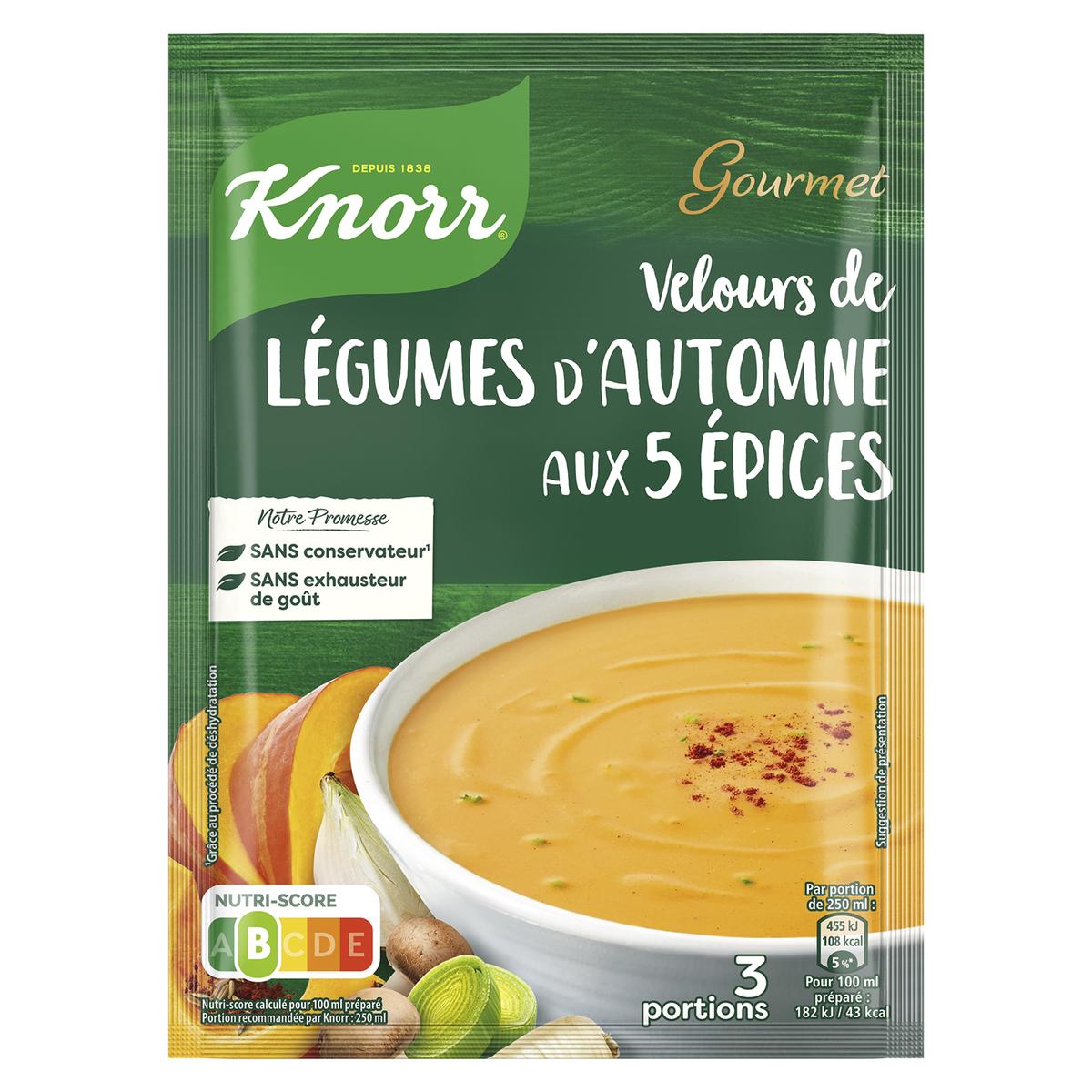 8720182921819 - Knorr - Soupe Velours de Légumes d'Automne aux 5 épices