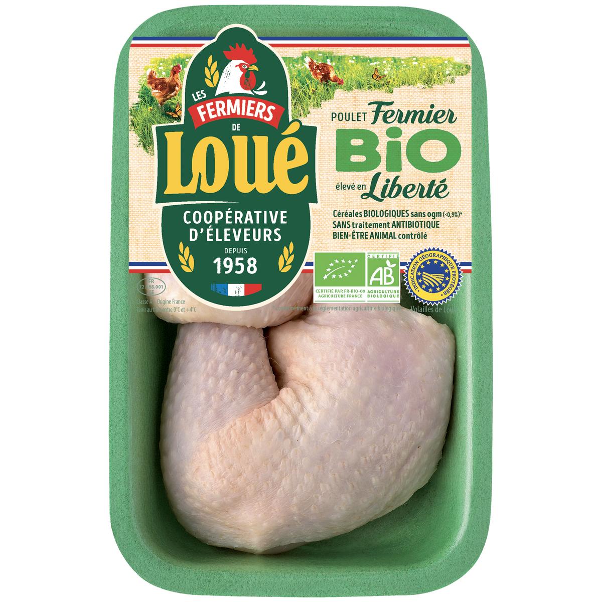 Cuisses de poulet blanc bio - Poulet fermier BIO