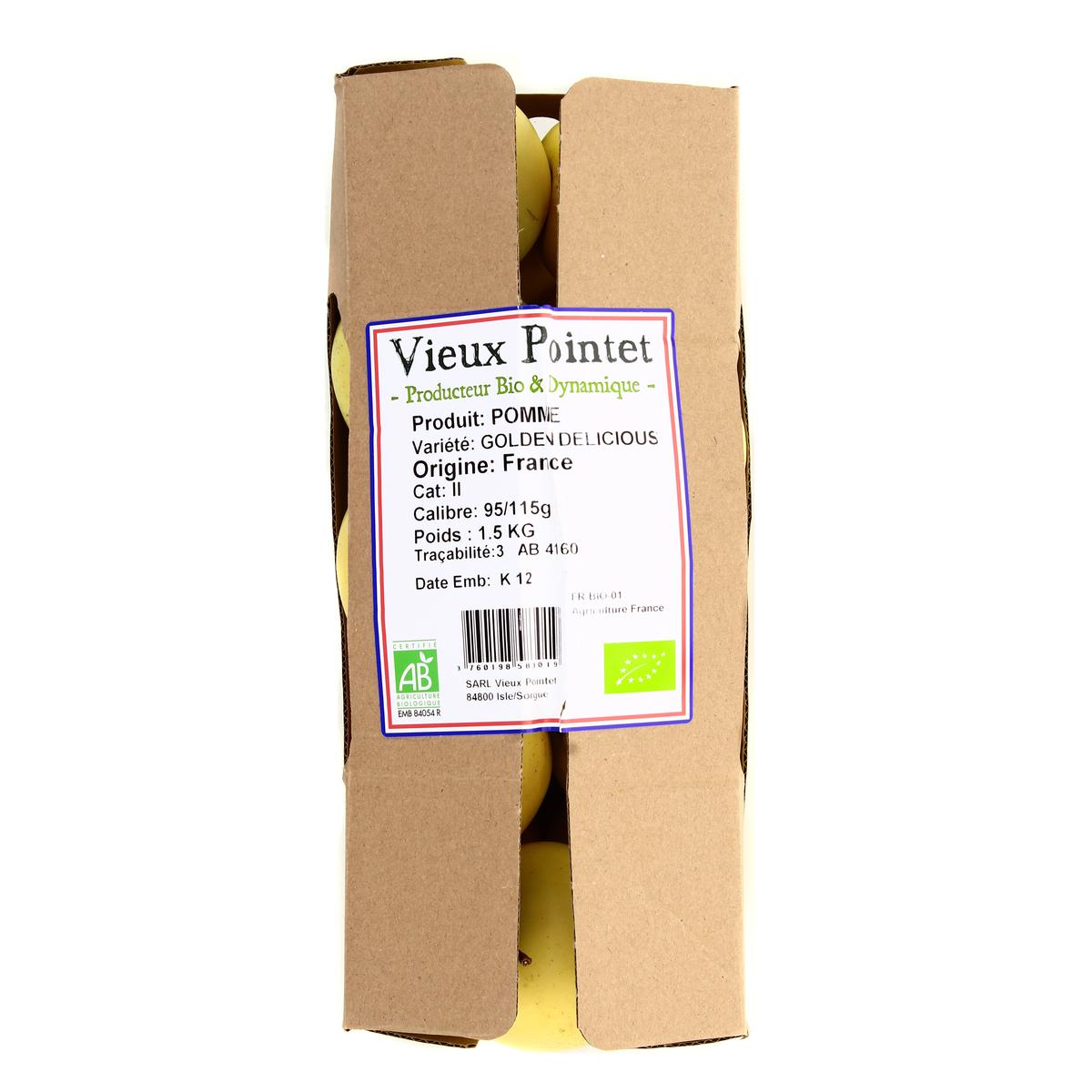 3760198583019 - Le Vieux Pointet - Pomme Golden bio