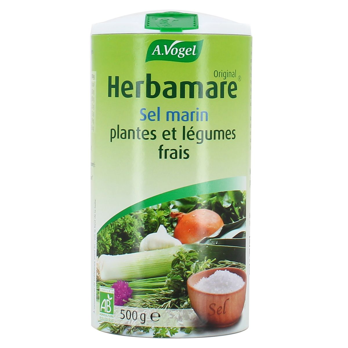 A. VOGEL - Herbamare® Original - Sel marin, plantes et légumes frais -  Assaisonnement sain et bio - Vegan - 125 g - Fabriqué en France, à Colmar  (Alsace). : : Epicerie