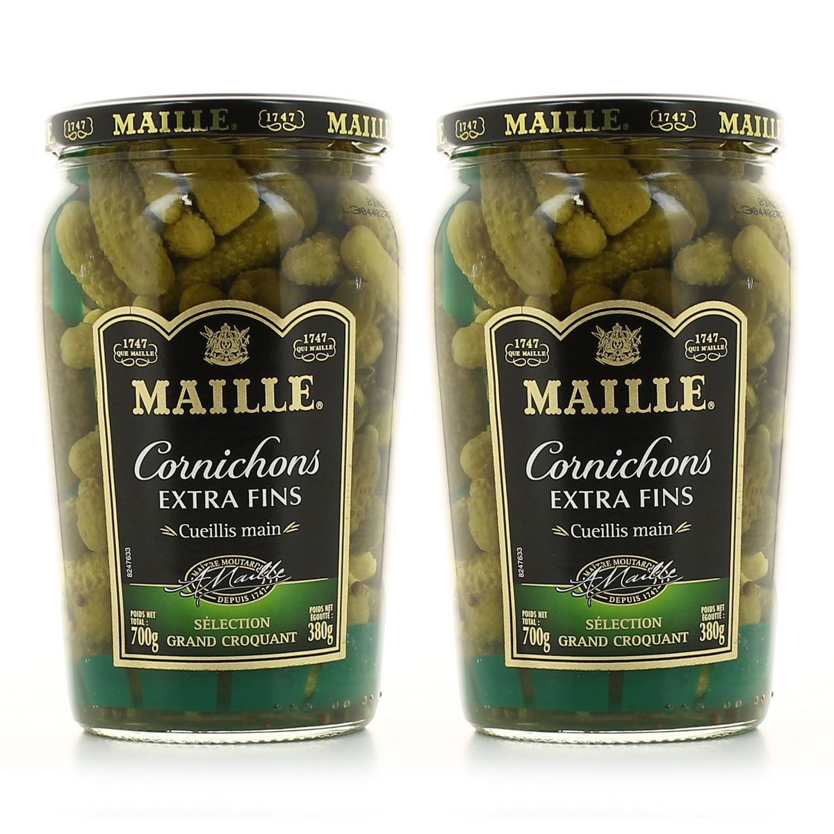 Achat / Vente Promotion Maille Cornichons extra fins, Lot de 2x380g