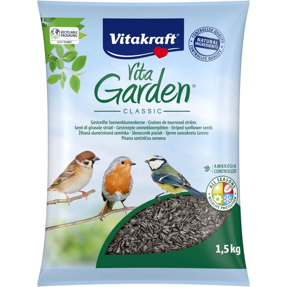 3023610249819 - Vitakraft - Graines de Tournseol pour Oiseaux du Ciel