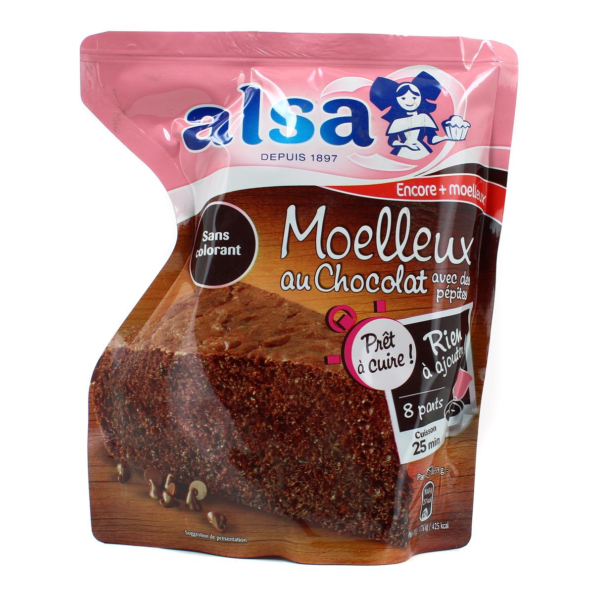 Livraison à domicile Alsa Préparation gâteau moelleux au chocolat, 500g