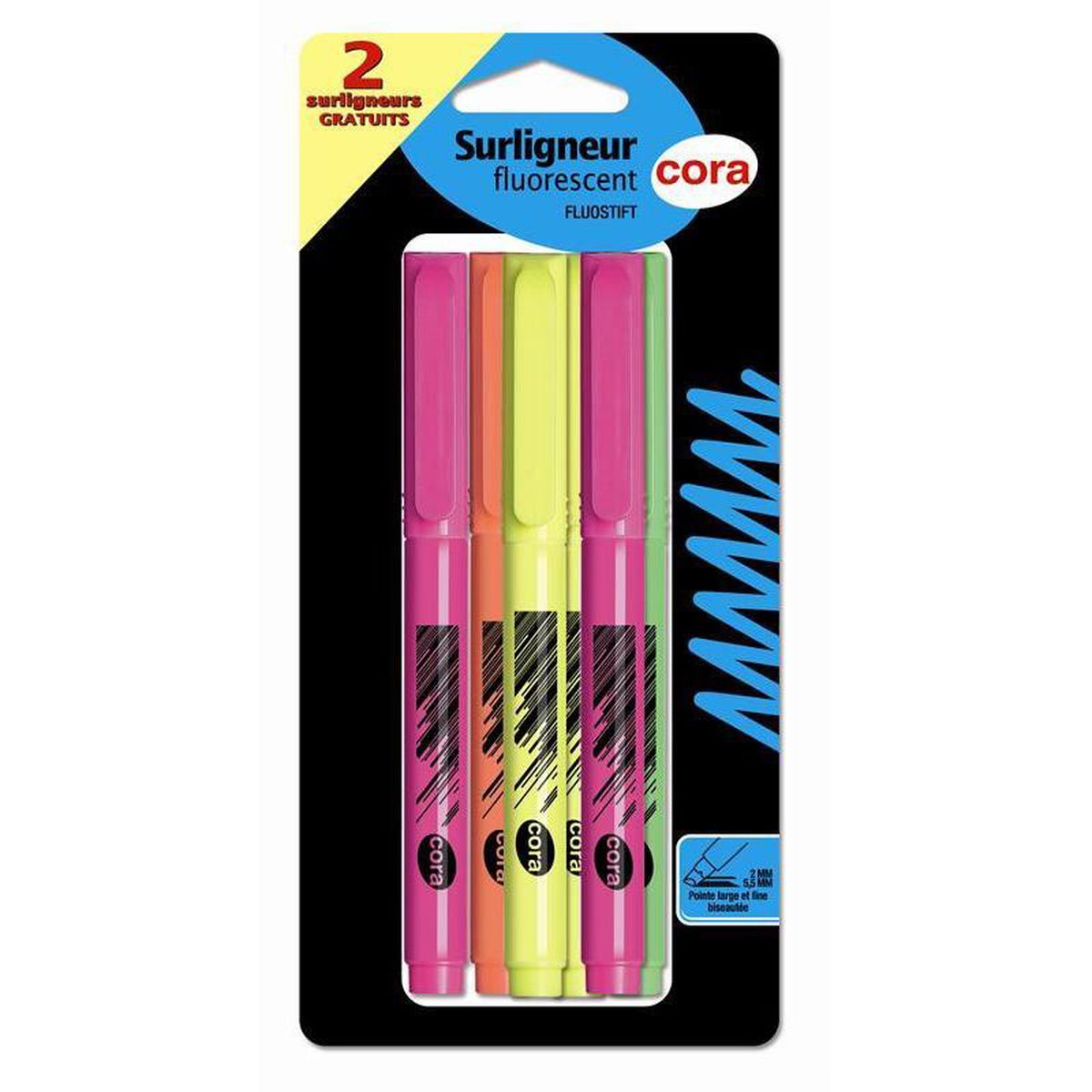 3257984351520 - Cora - Surligneurs couleurs assorties