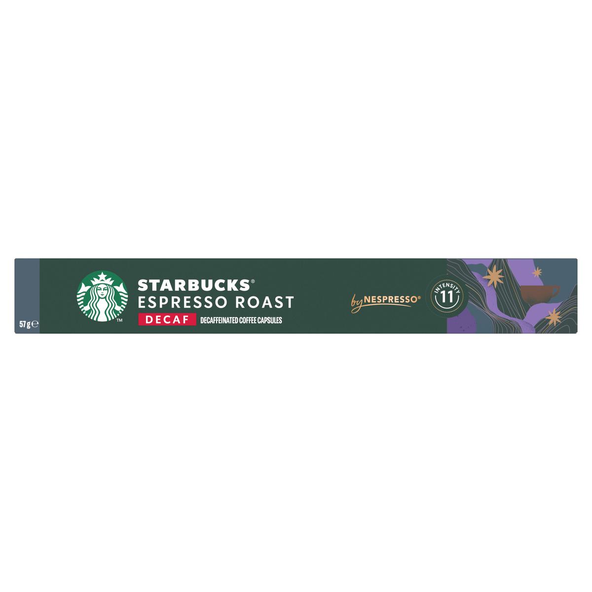 7613036961820 - Starbucks by Nespresso - Café Espresso Roast Décaféiné intensité 11