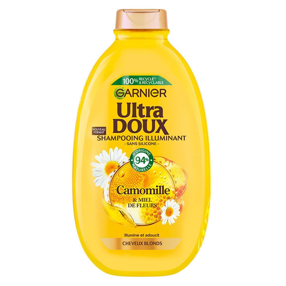 3600542571920 - Garnier - Ultra Doux - Shampooing Illuminant Camomille & Miel de Fleurs